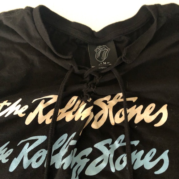 Rolling Stones black Lace up dress tunic - Picture 3 of 7